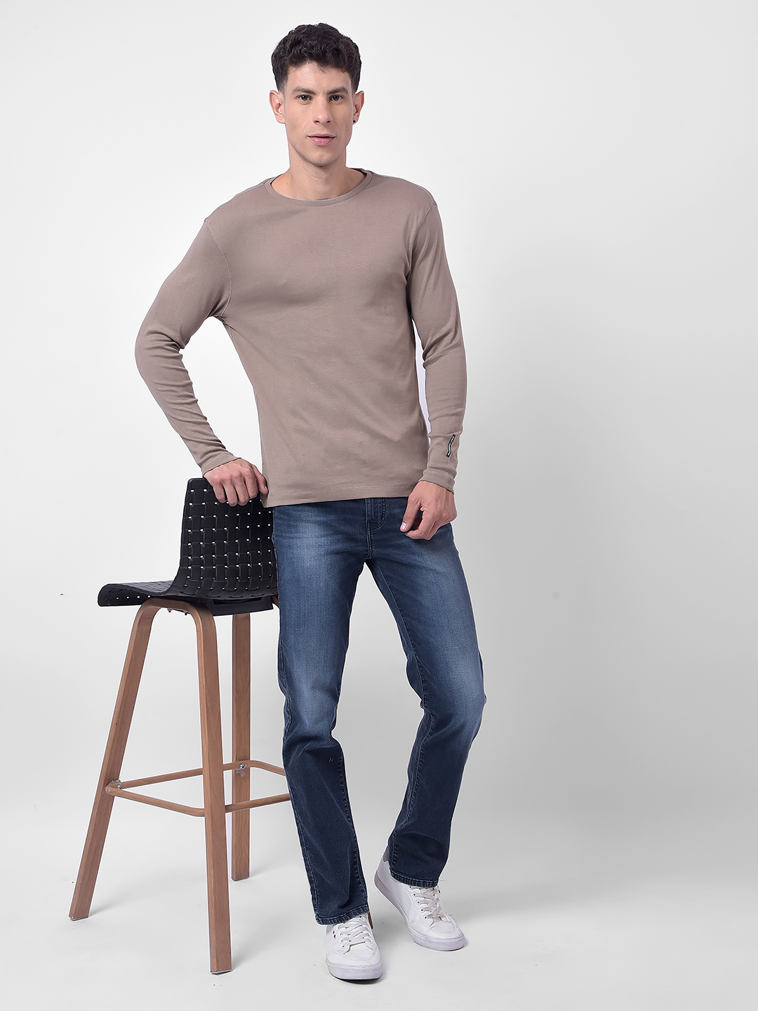 Numero Uno Men Dark Blue Slim Fit Mid Rise Sustainable Jeans